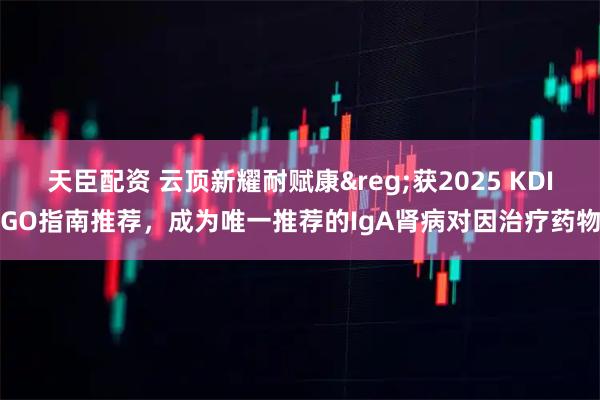 天臣配资 云顶新耀耐赋康&reg;获2025 KDIGO指南推荐，成为唯一推荐的IgA肾病对因治疗药物